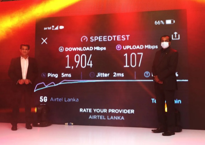 Airtel launches Sri Lanka’s Fastst 5G trial with 1.9Gbps speed