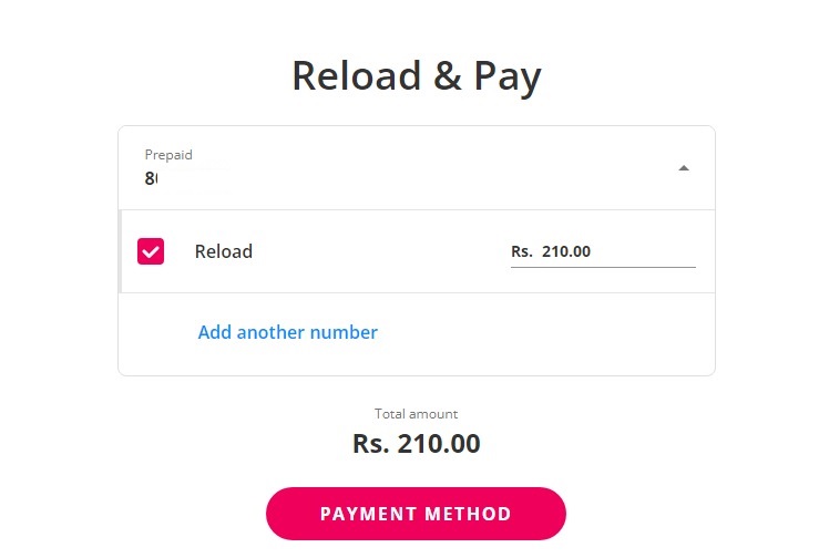 realod and pay